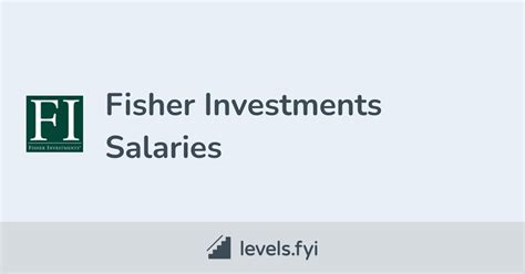 Fisher Investments Salaries trends. . Fisher investments salary